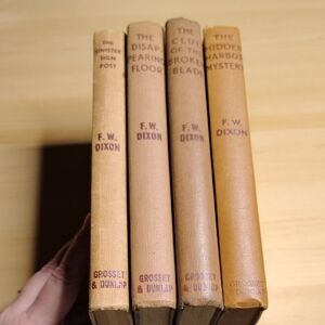 Four Vintage Hardy Boys books